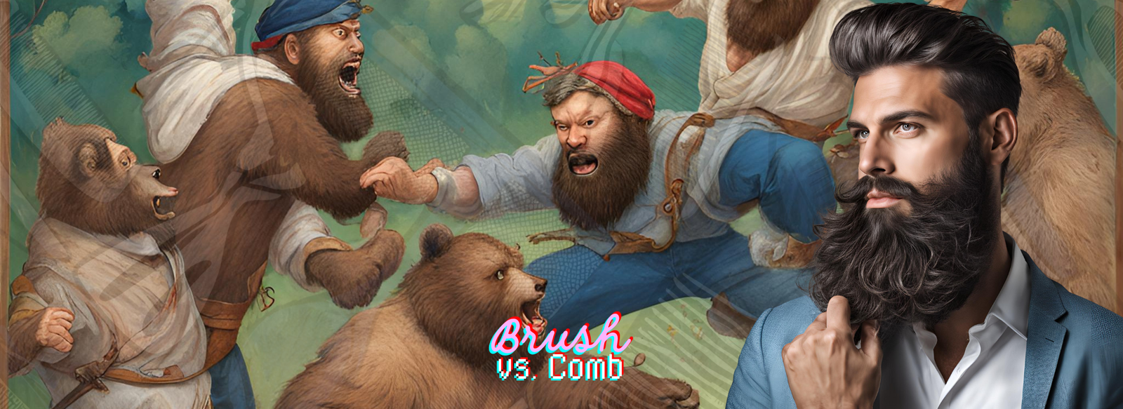 The Great Beard Battle Brush vs. Comb